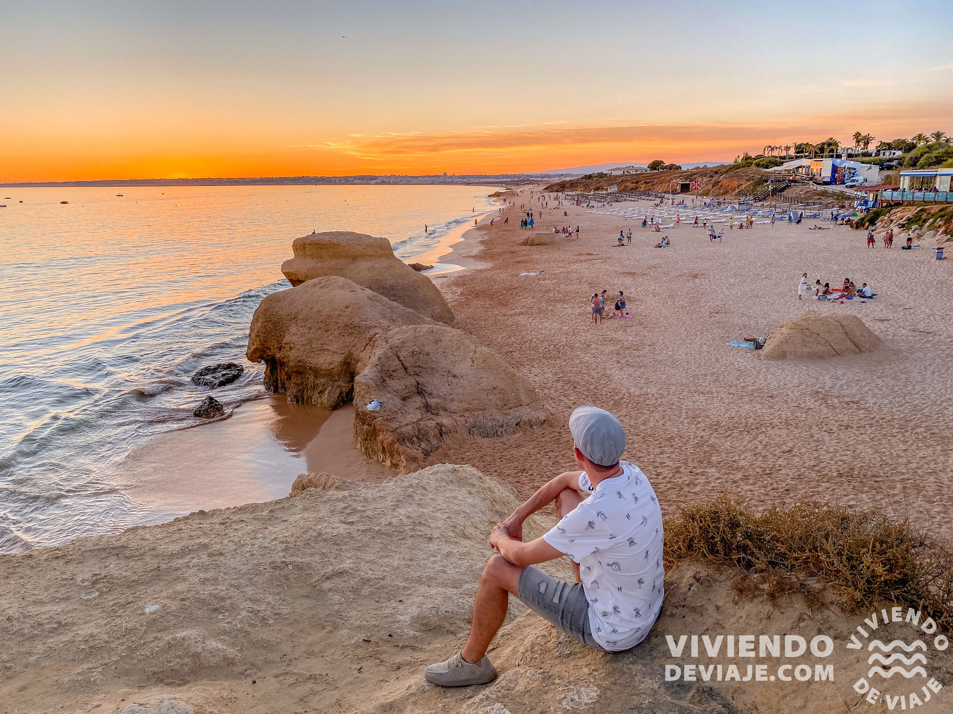 Atardecer en Praia da Gale