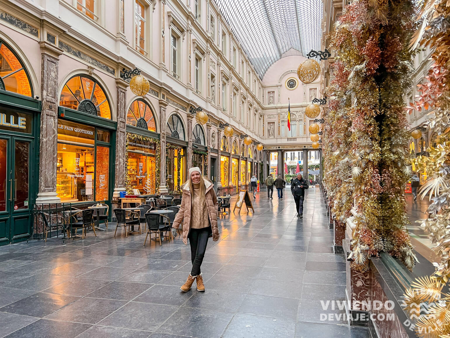 Gallerie Saint-Hubert di Bruxelles a Natale