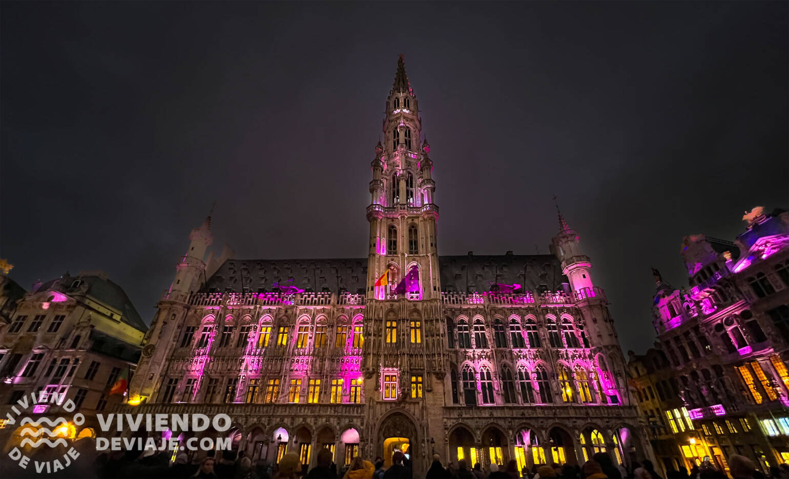 Luci della Grand Place di Bruxelles a Natale