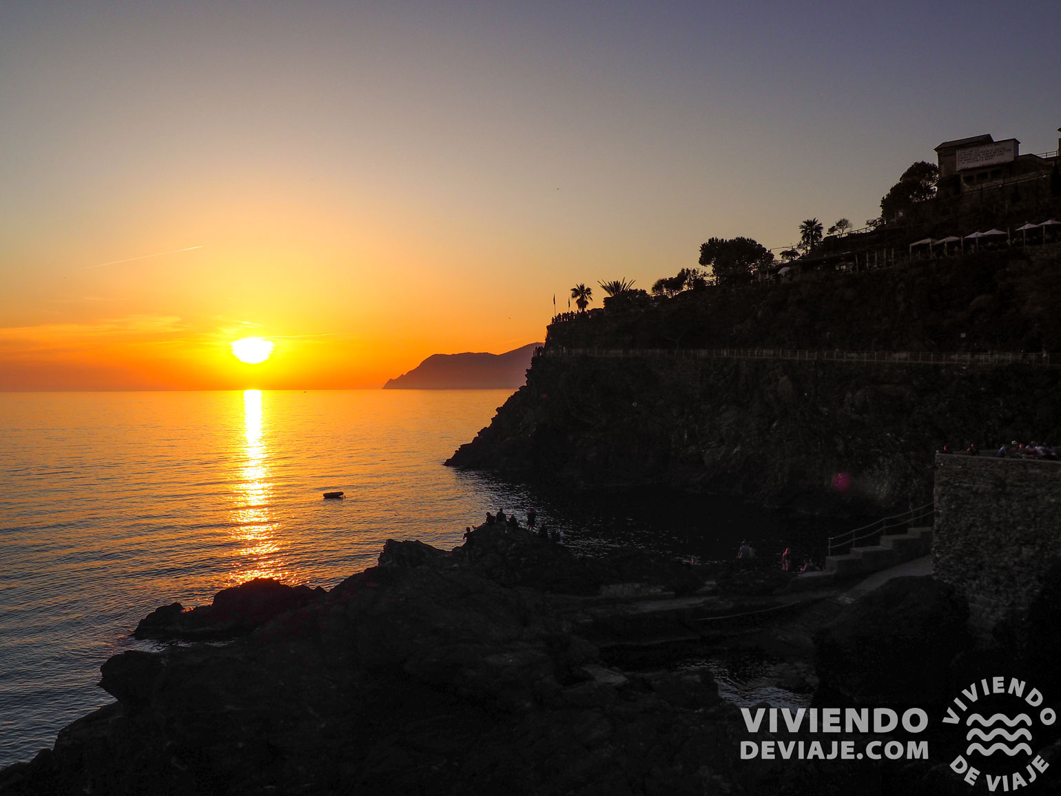Ver en Cinque Terre un atardecer precioso Atardecer en Cinque Terre
