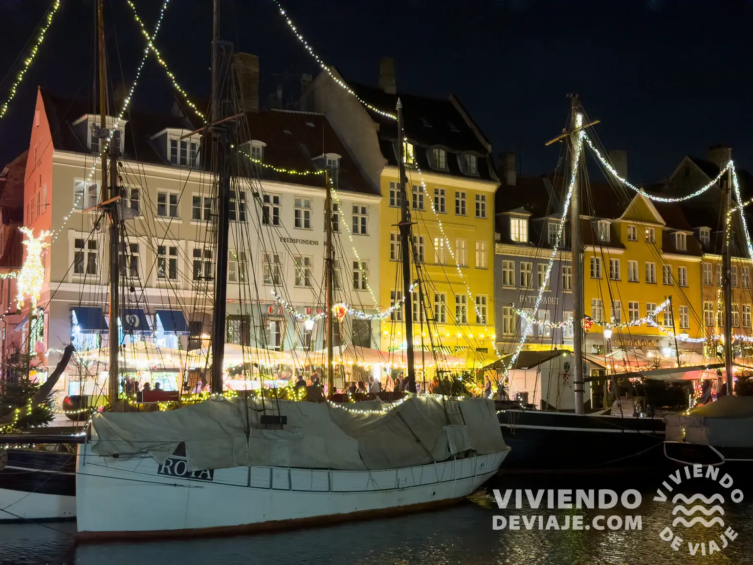 Nyhavn de noche | Copenhague en Navidad