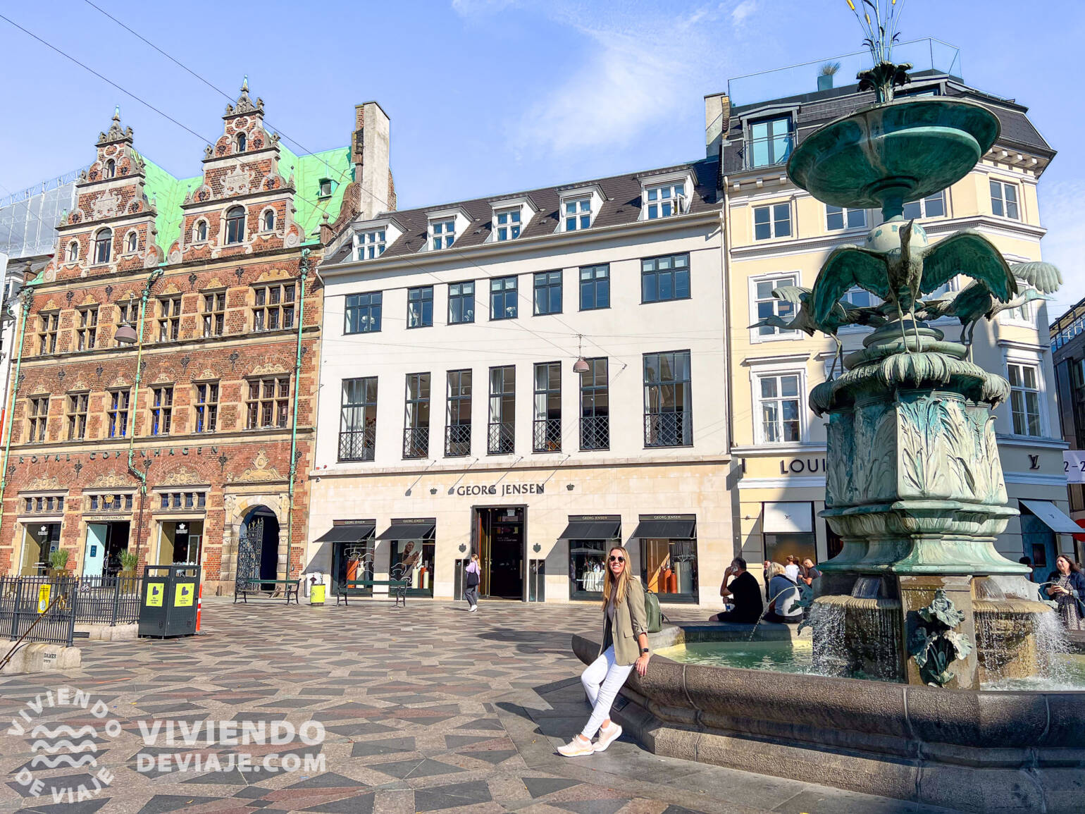 Fuente Stork en Stroget | Copenhague en 2 días