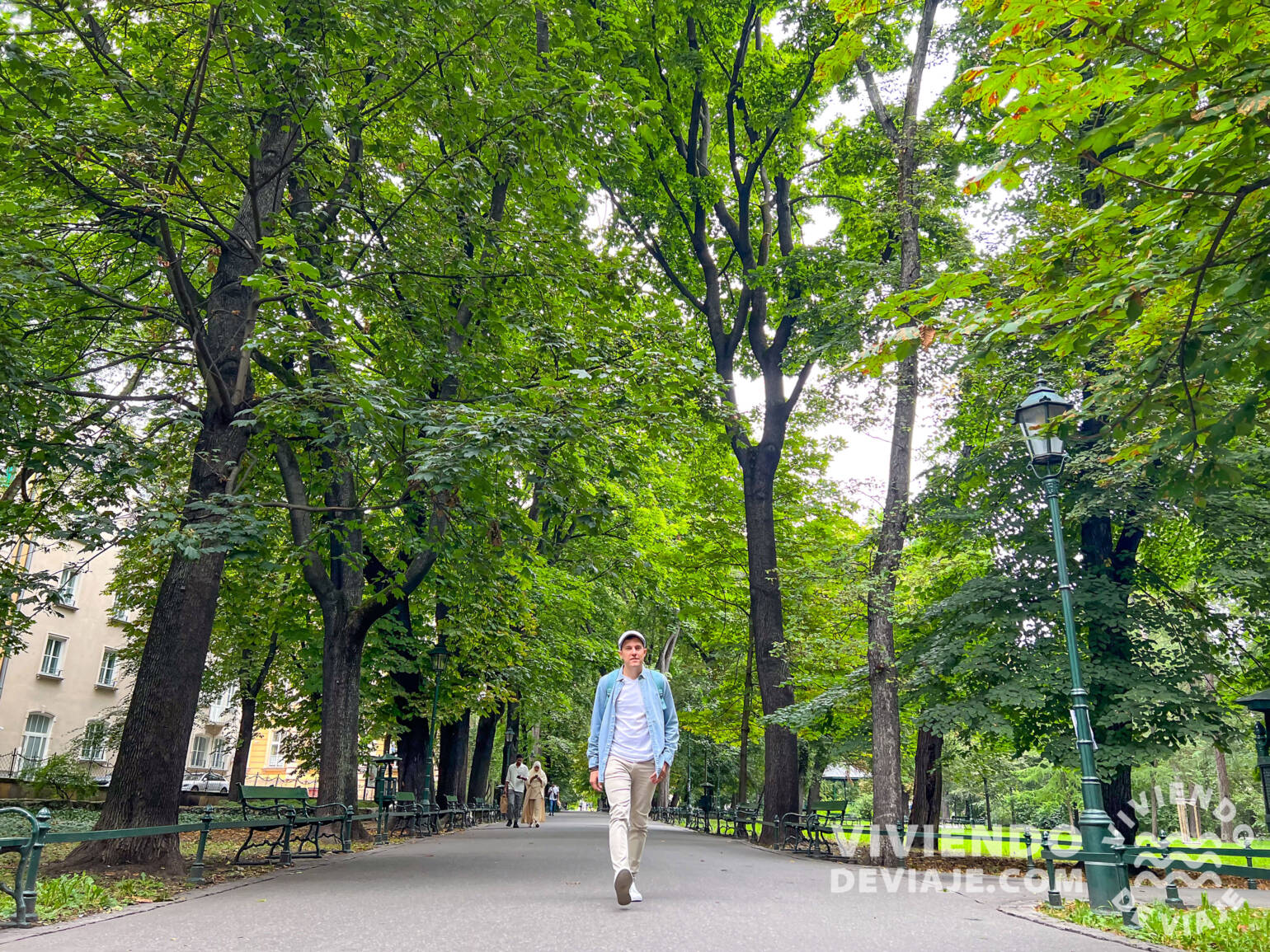 Parque Planty en Cracovia
