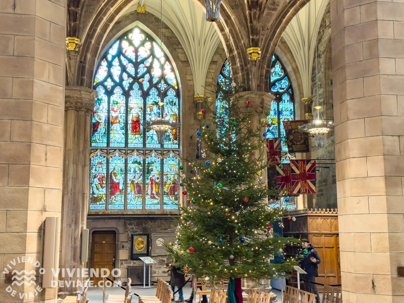 St. Giles Cathedral en Navidad