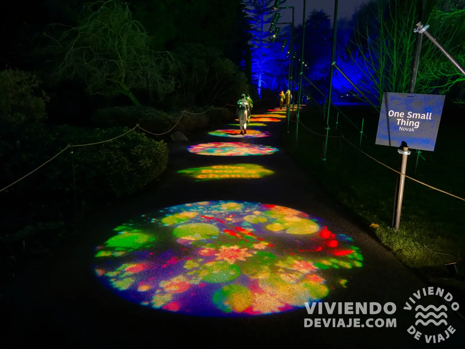 Jardín Botánico durante la Navidad en Edimburgo