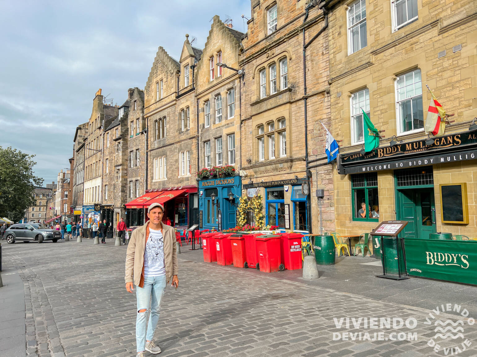 Grassmarket, una de las zonas más animadas donde alojarse en Edimburgo