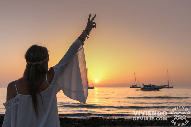 Atardecer en Cala Saona, Formentera