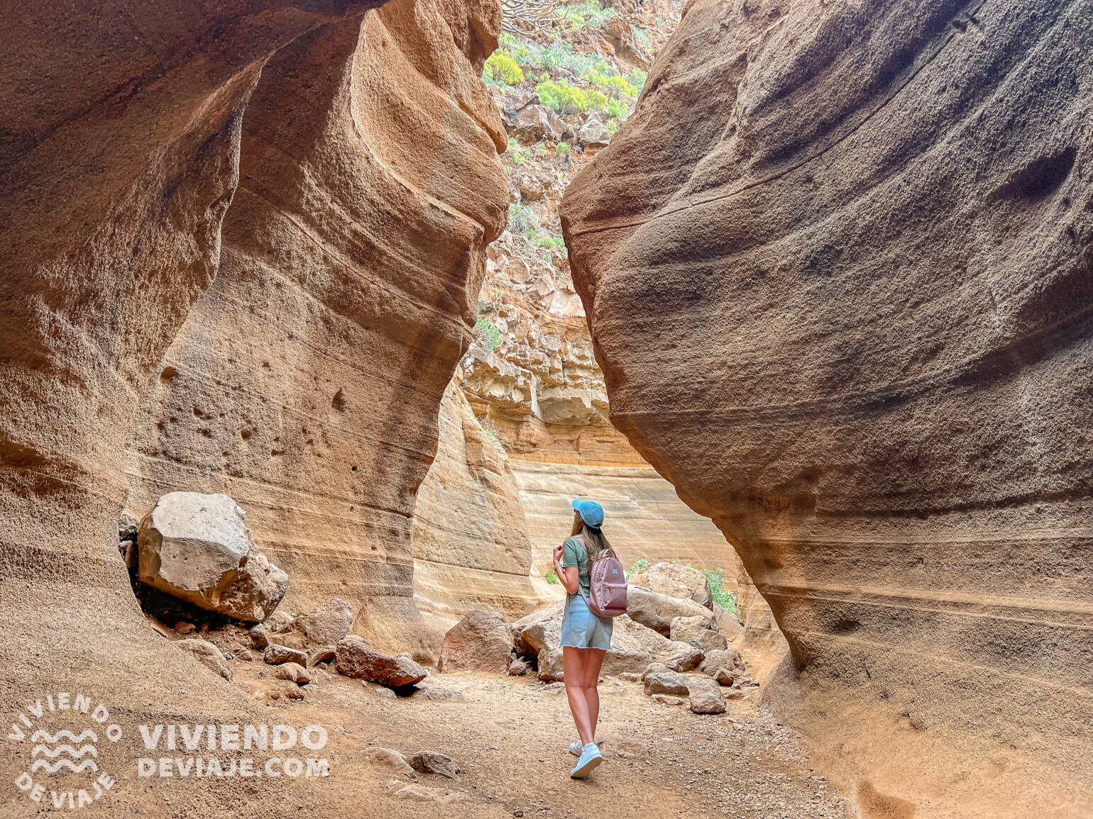 Tobas de colores en el Barranco de las Vacas