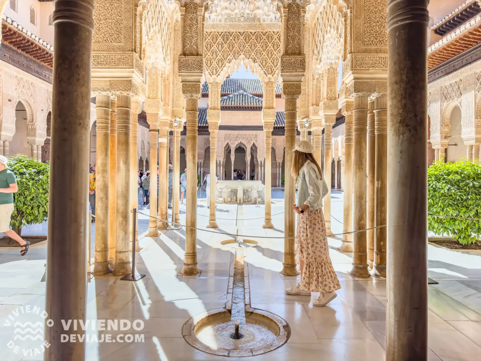 Patio de los Leones en la Alhambra