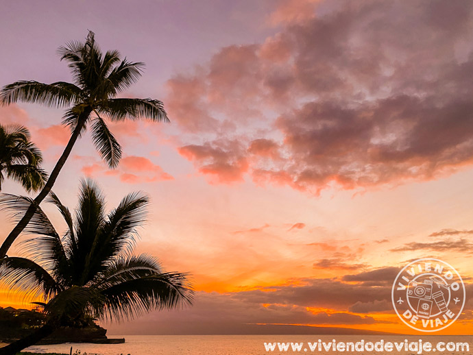 Atardecer en Maui desde el hotel Royal Lahaina
