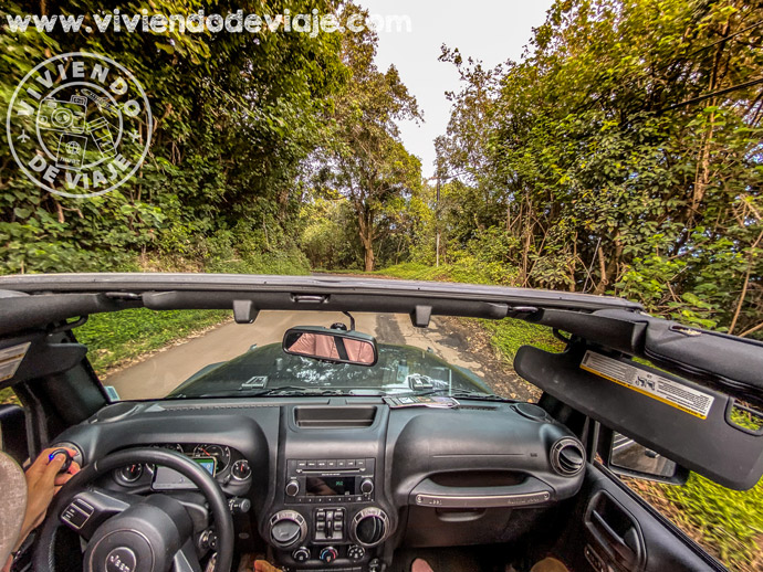 Coche de alquiler en la carretera de Hana