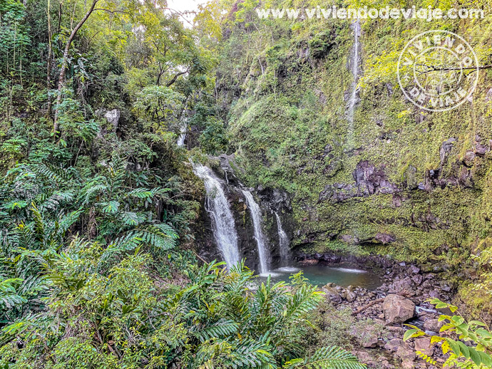 Upper Waikani Falls (Three Bears) | Carretera de Hana