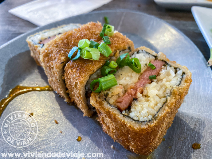 Spam Musubi, comida típica hawaiana | Dónde comer en Maui