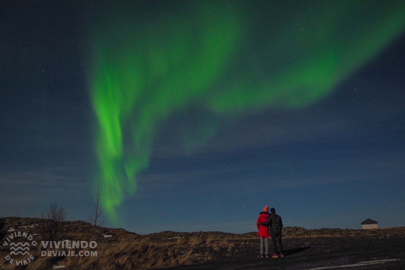Auroras boreales en Islandia