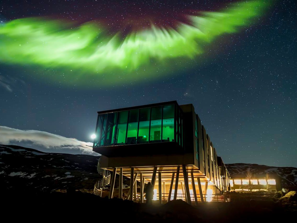 Mejores hoteles para ver las luces del norte en Islandia