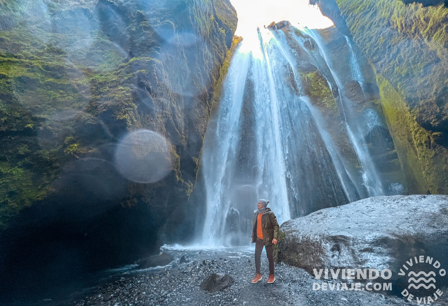Cascada Gljúfrafoss - Sur de Islandia