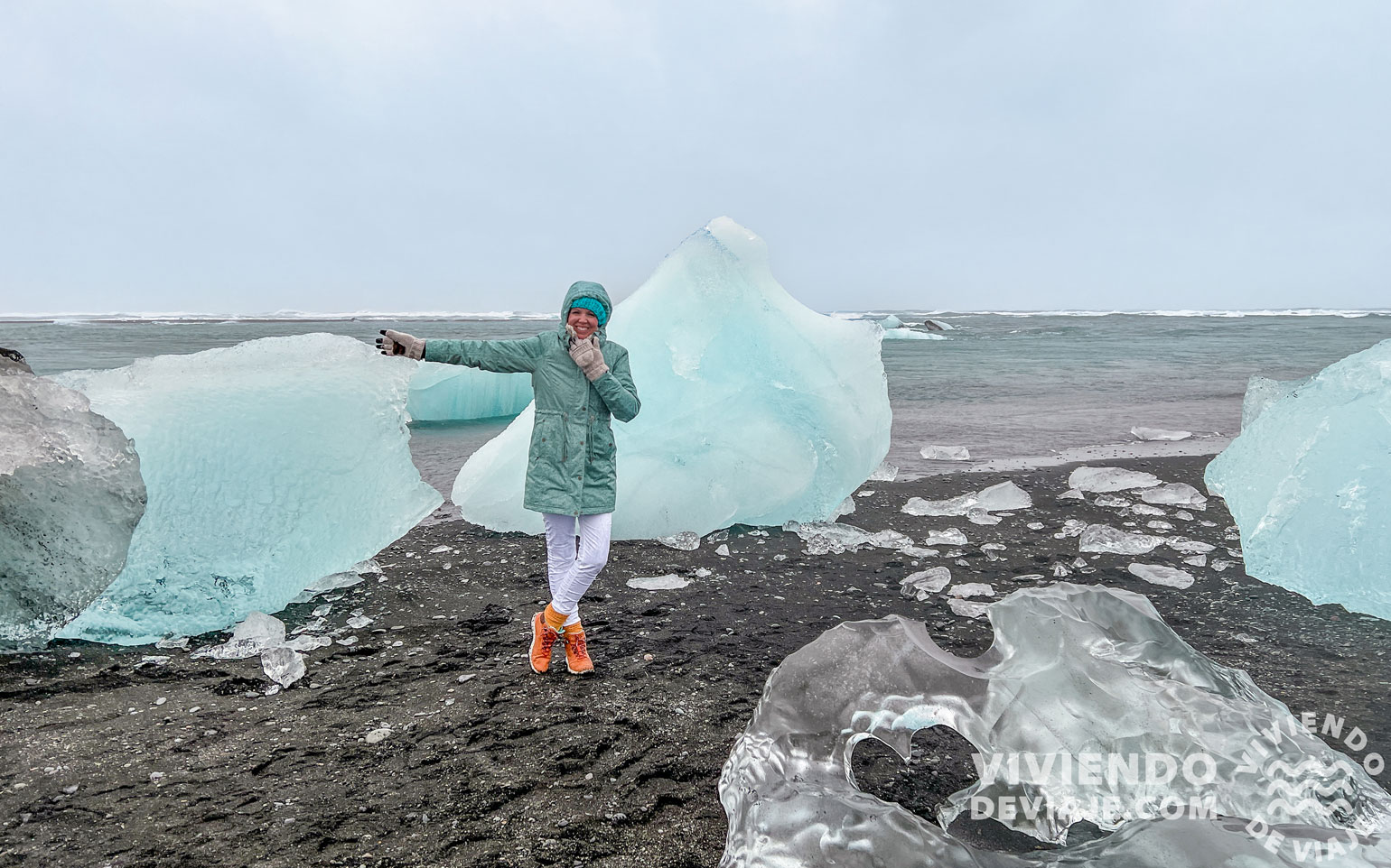 Playa de Diamantes en el sur de Islandia