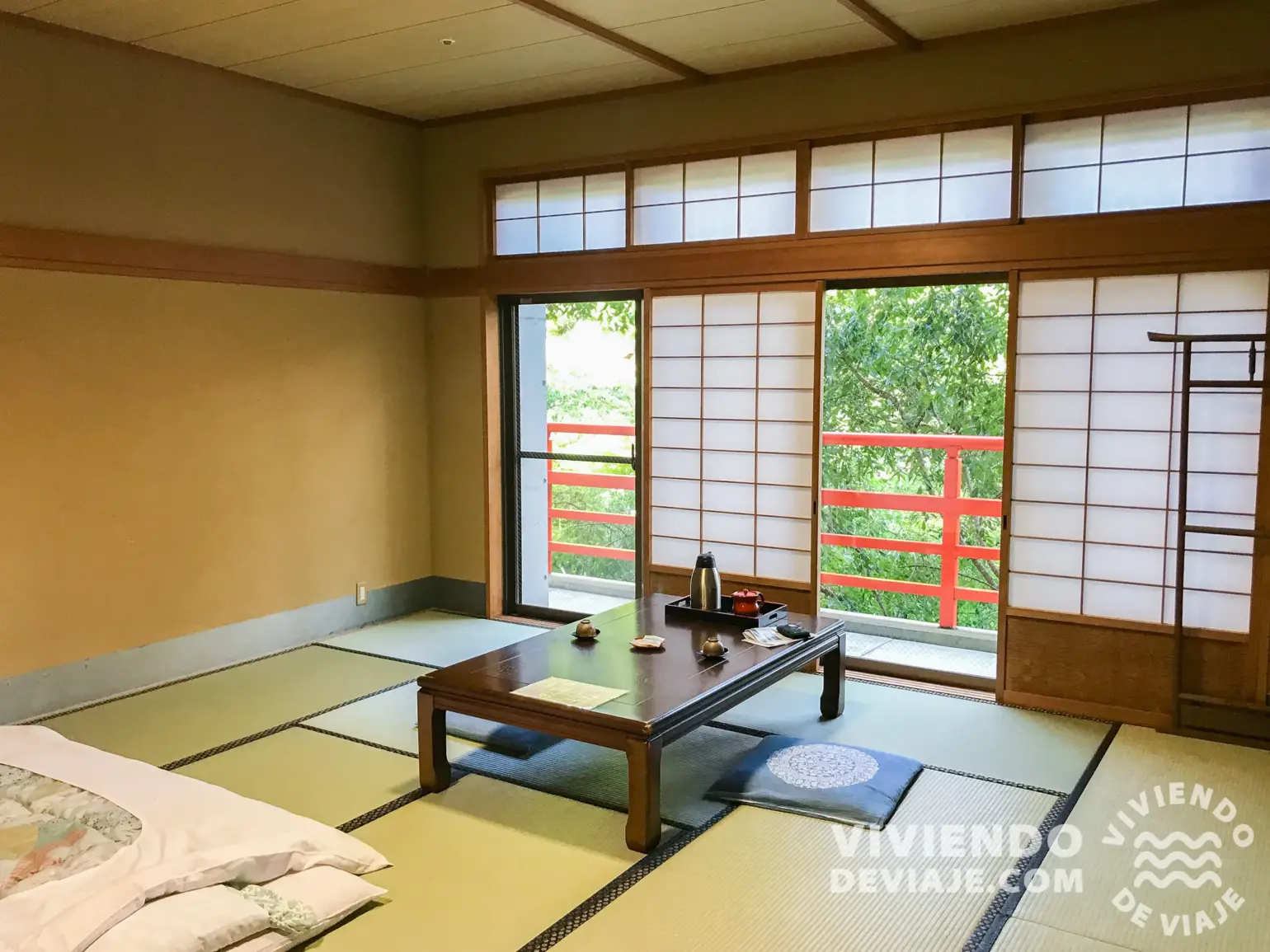 Nuestra habitación en el Gyokuzoin | Dormir en un templo en Japón