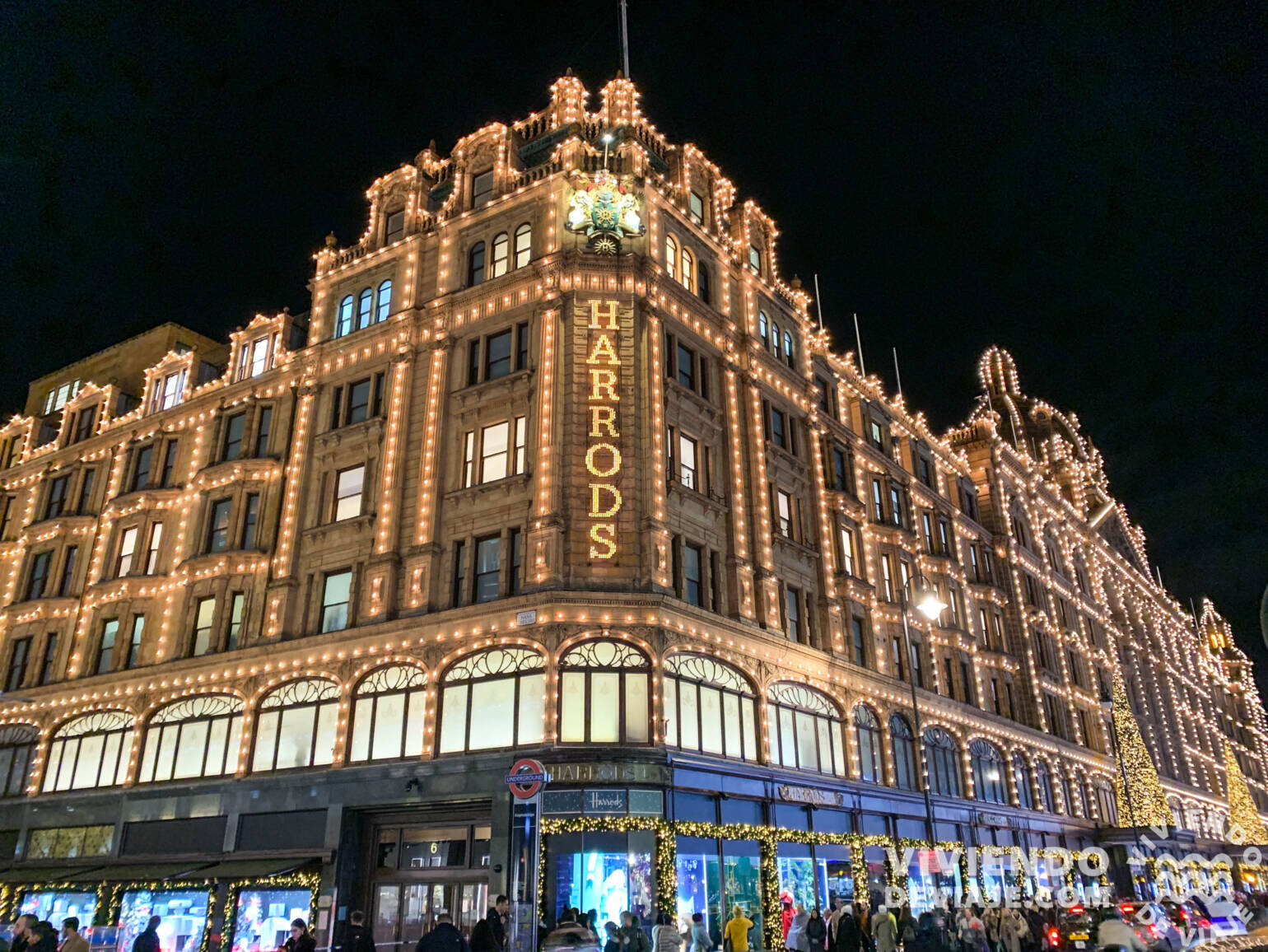 Iluminaciones navideñas en Harrods