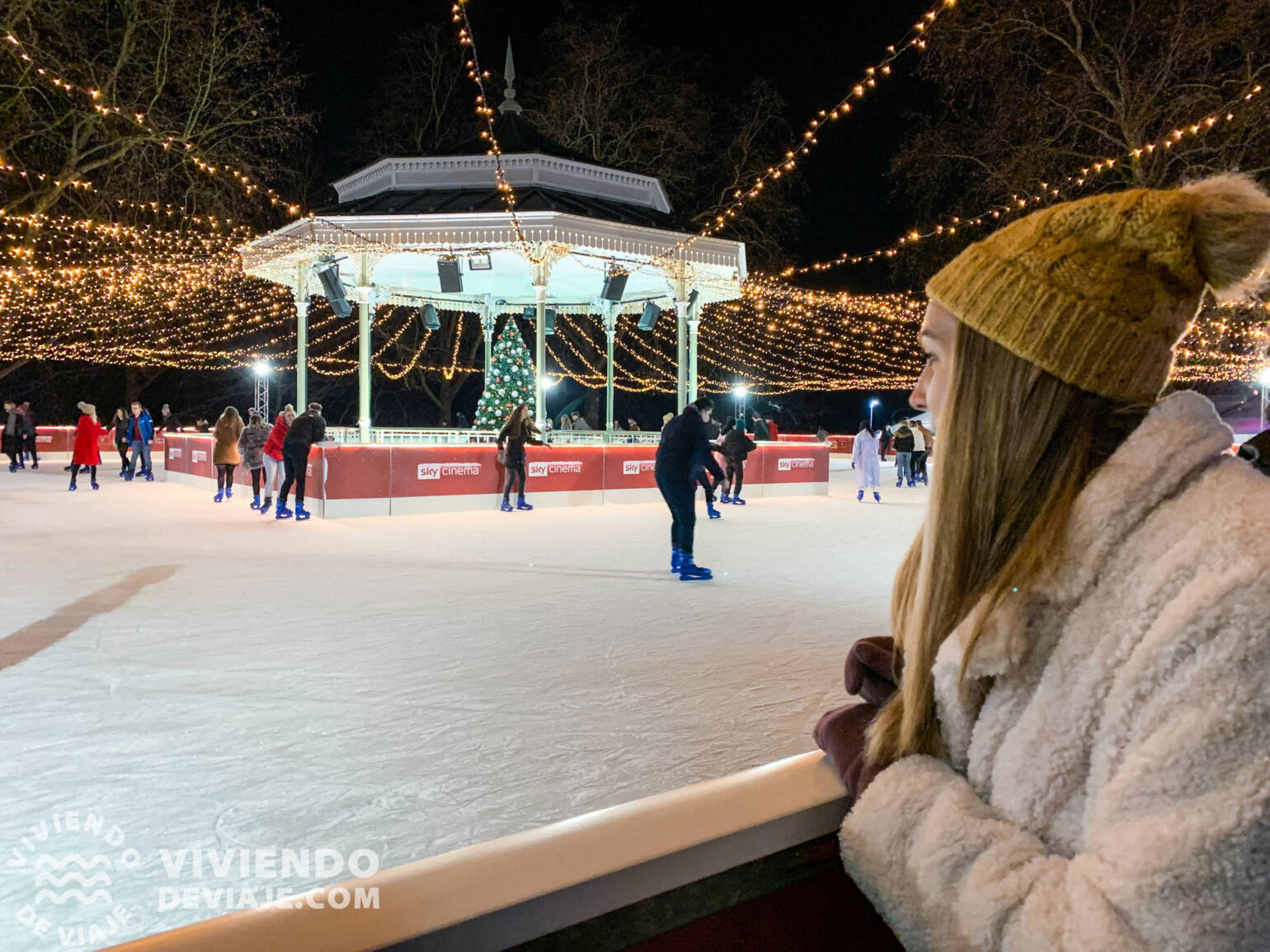 Londres en Navidad, pista de patinaje de Winter Wonderland
