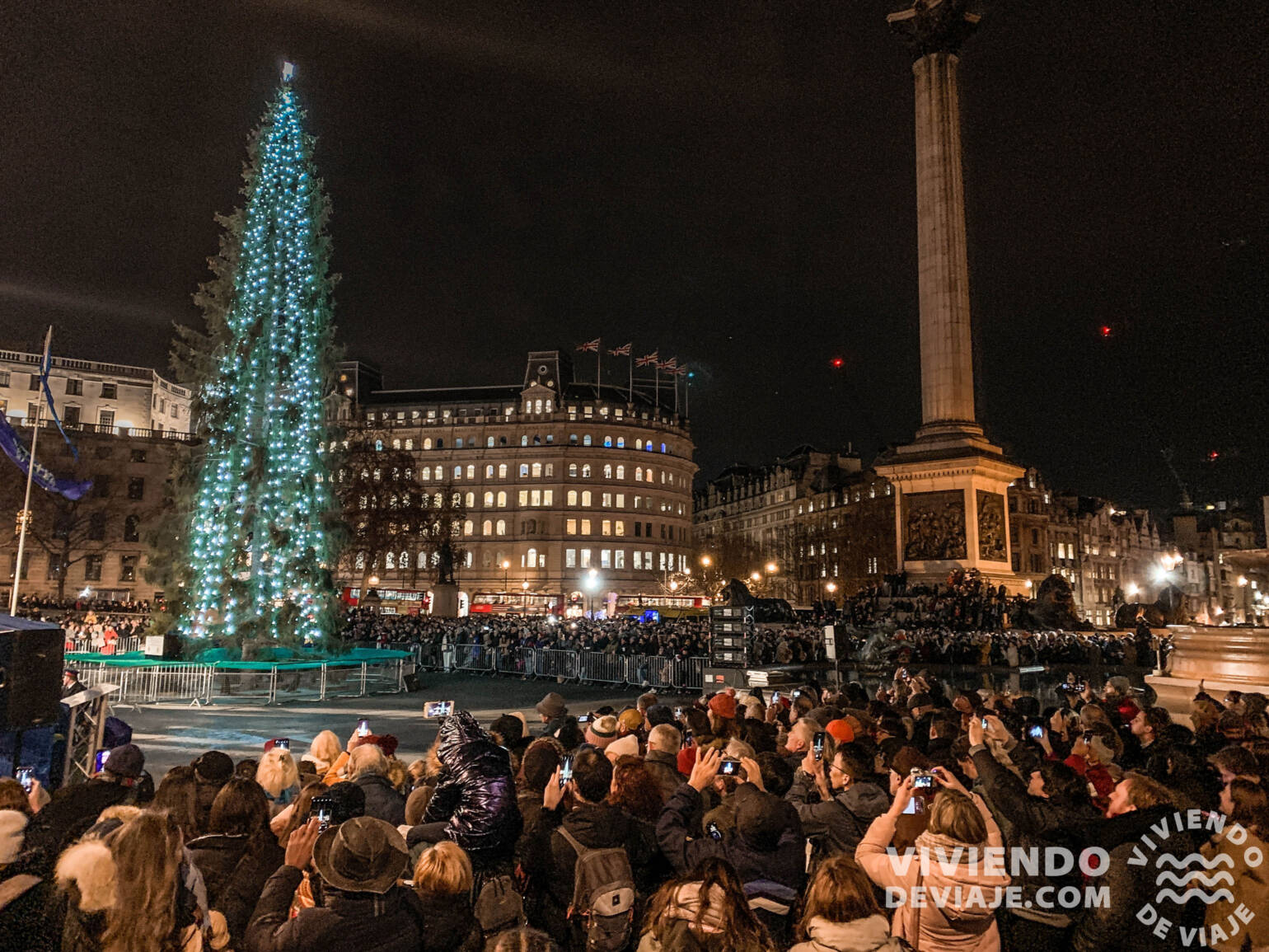 Trafalgar Square en Navidad