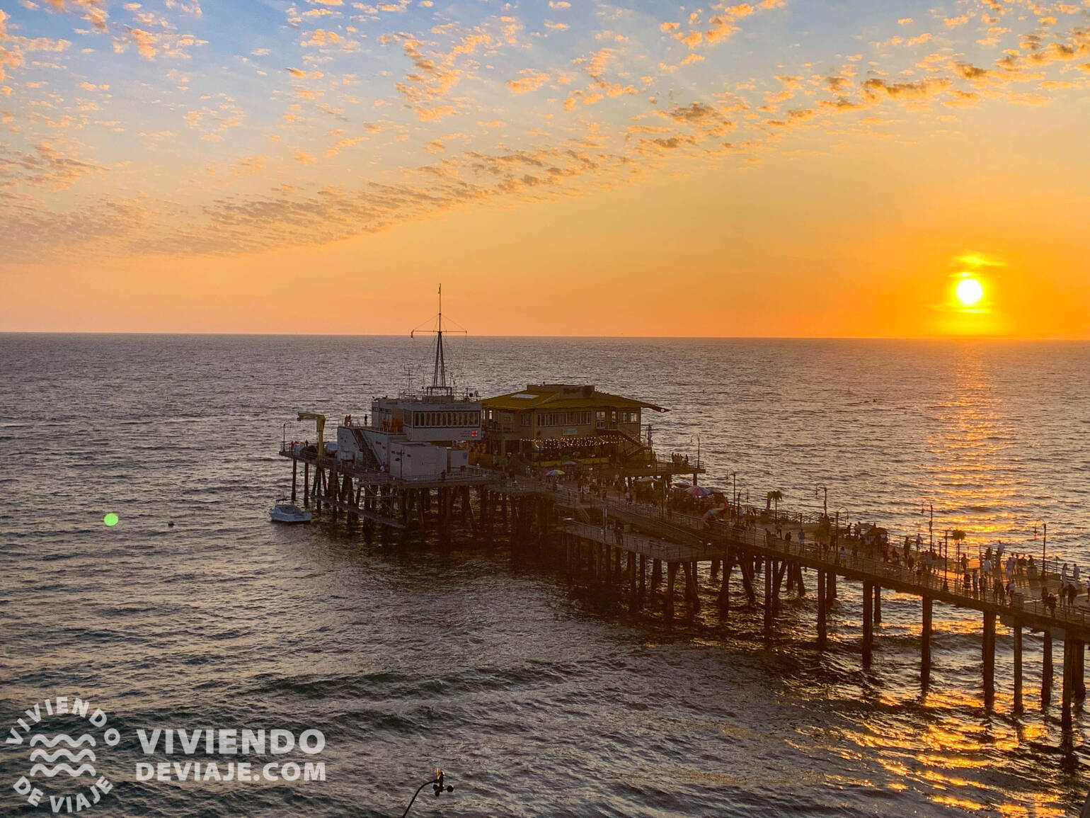 Atardecer en el muelle de Santa Monica