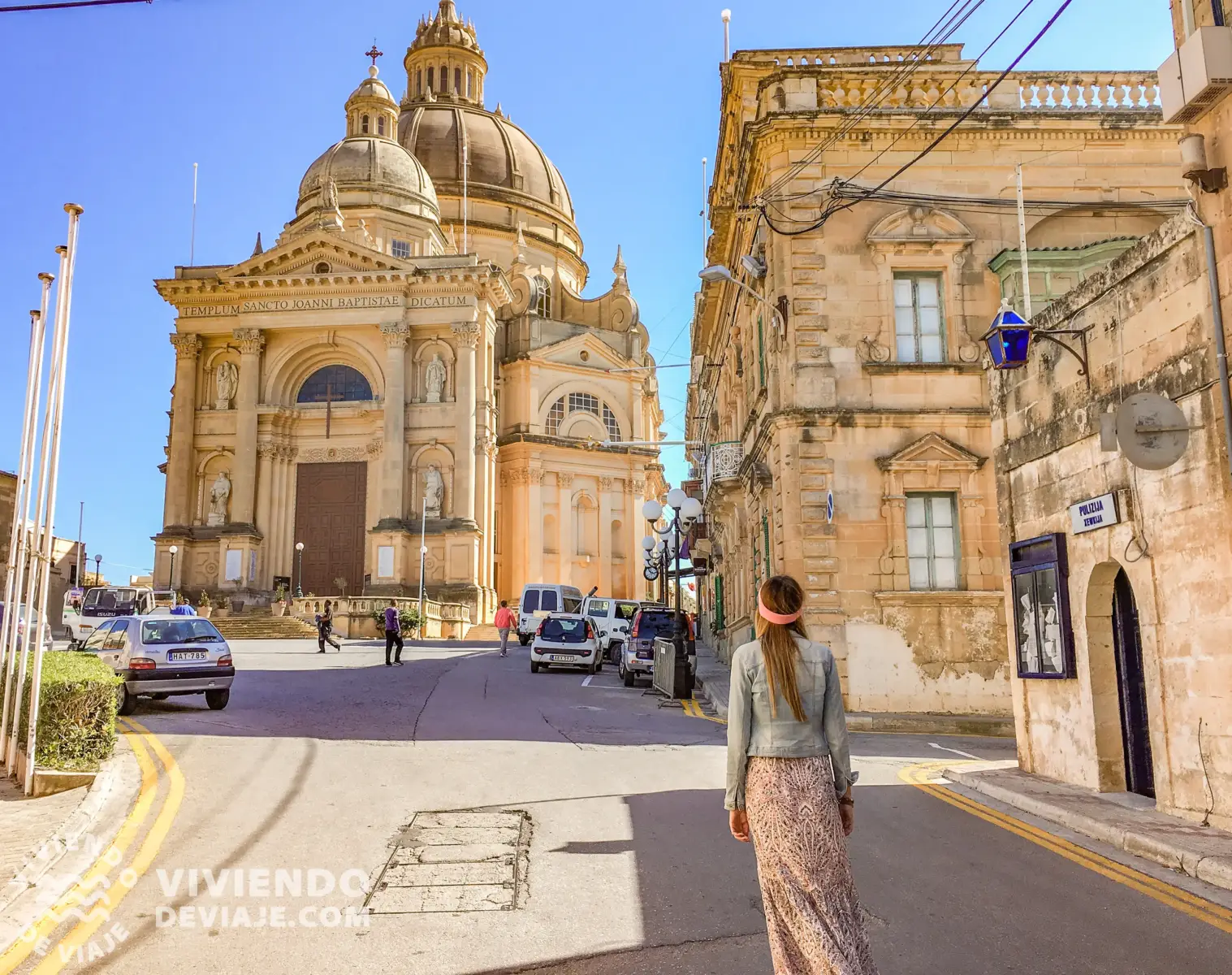 Iglesia de San Juan Bautista en la isla de Gozo