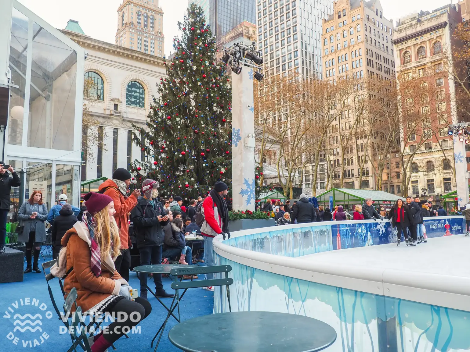 Árbol de Navidad en Bryant Park
