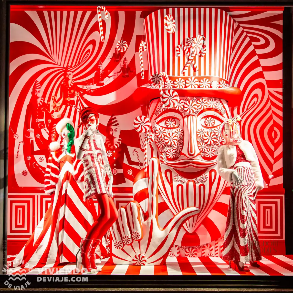 Escaparate de Dergdorf Goodman en Navidad