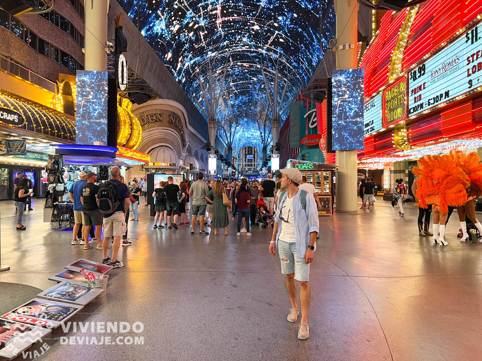 Alojarse en Freemont Street en Las Vegas