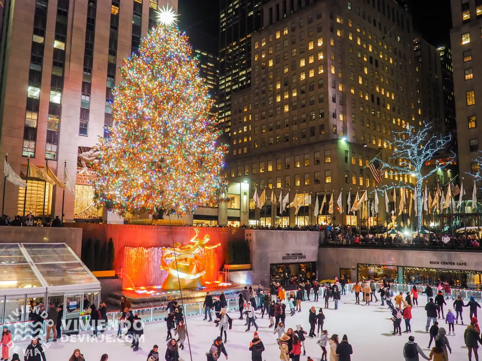 Pista de patinaje del Rockefeller Center | Nueva York en Navidad