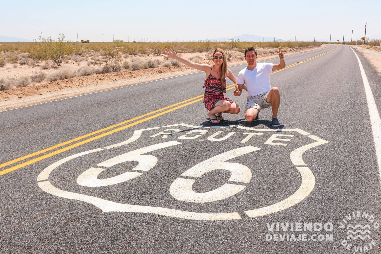 Tramo de Ruta 66 en la Costa Oeste de EEUU