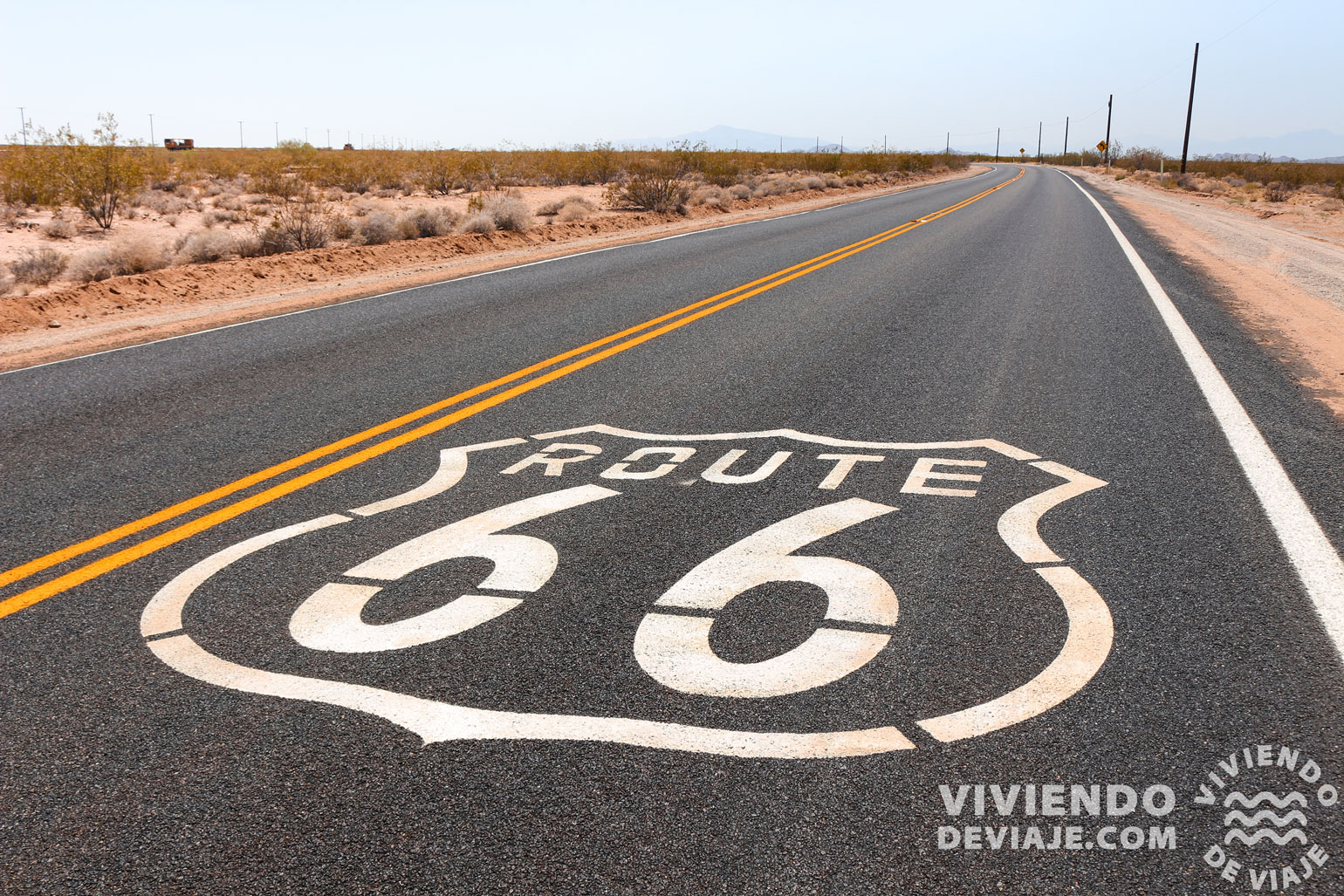 Señales de la Ruta 66 en la carretera