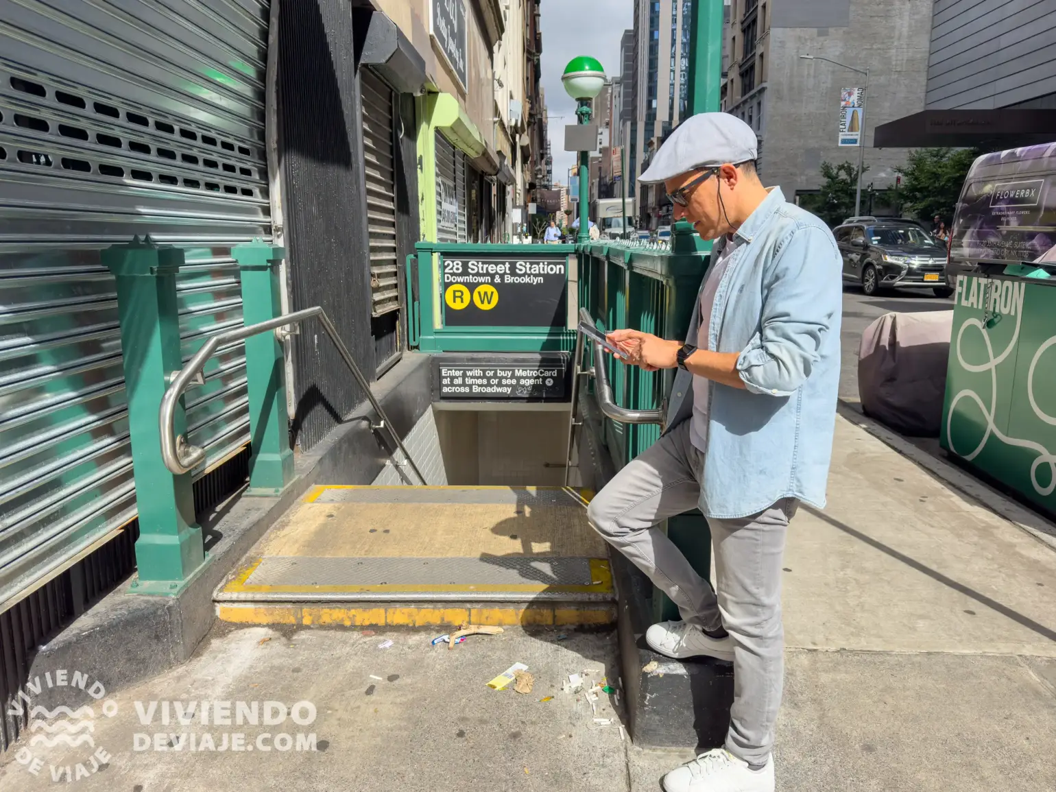 Entrada al metro de Nueva York