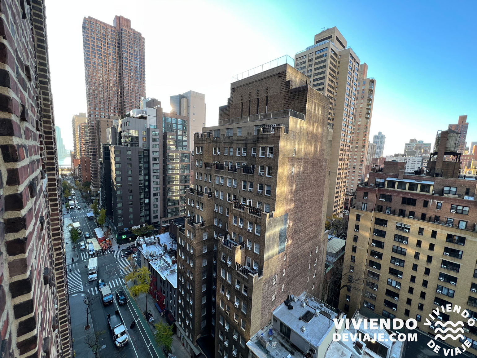 Vistas desde nuestra habitación en el Pod 39 | Alojamiento barato en Nueva York