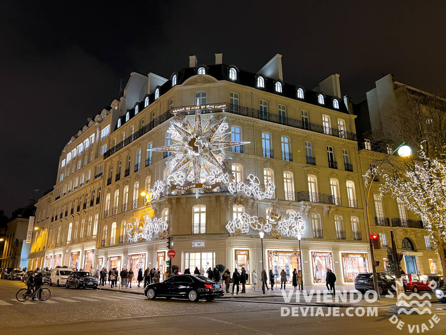 Avenida Montaigne en Navidad