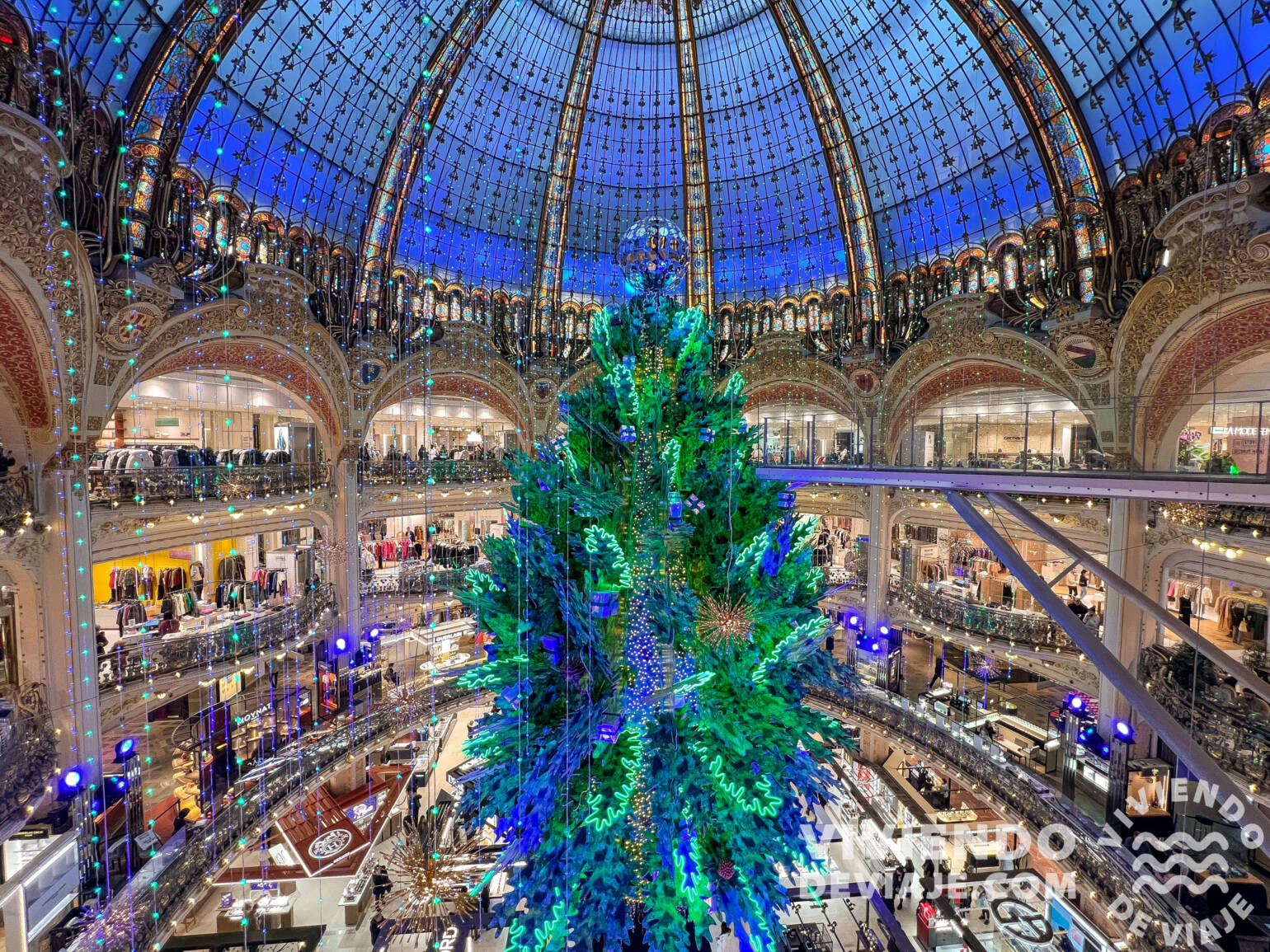 Galeries Lafayette en Navidad