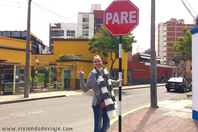Que ver en Lima, señal PARE Lima