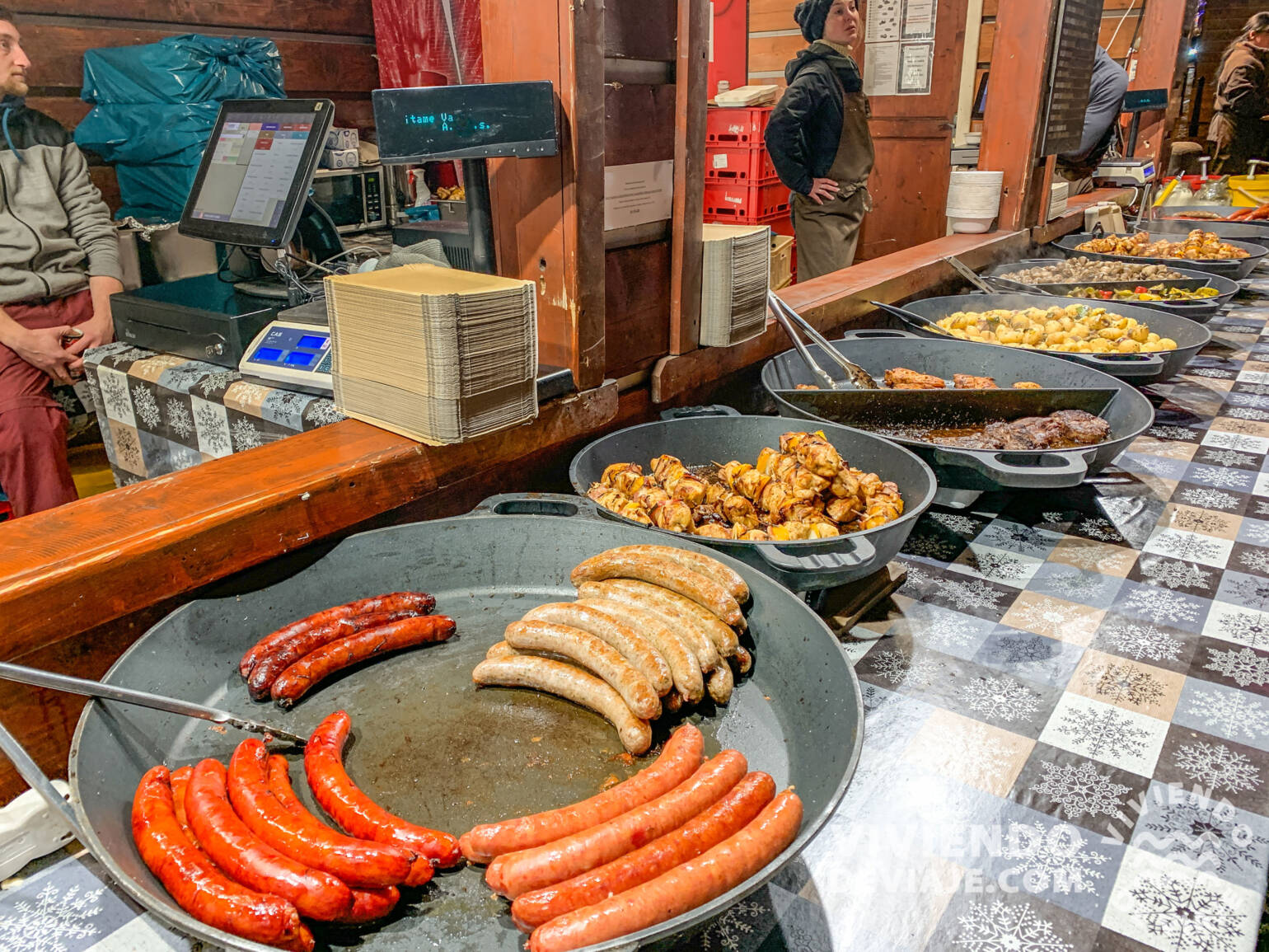Comida en los mercados navideños de Praga