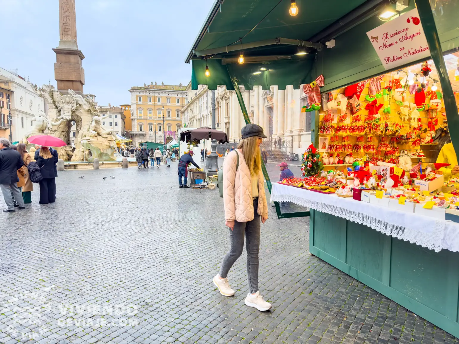 Mercado de Navidad en la Plaza Navona de Roma