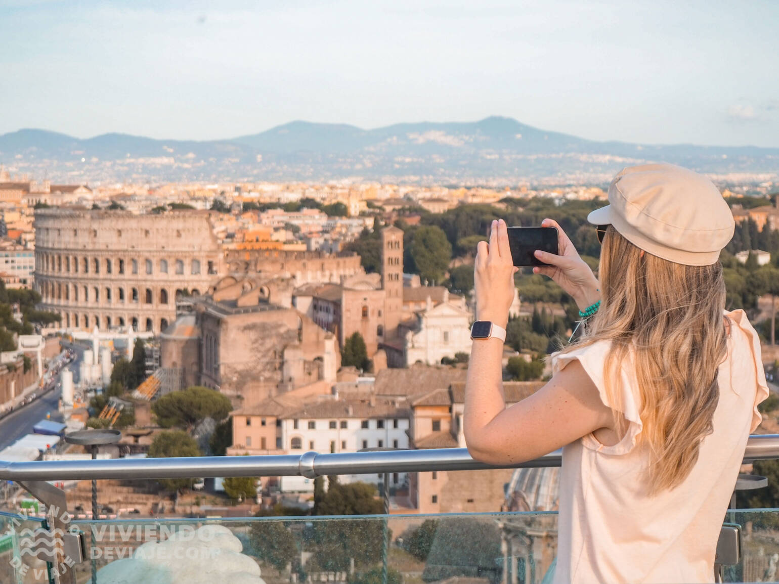 Vistas desde la terraza de las Cuadrigas | Roma en 2 días