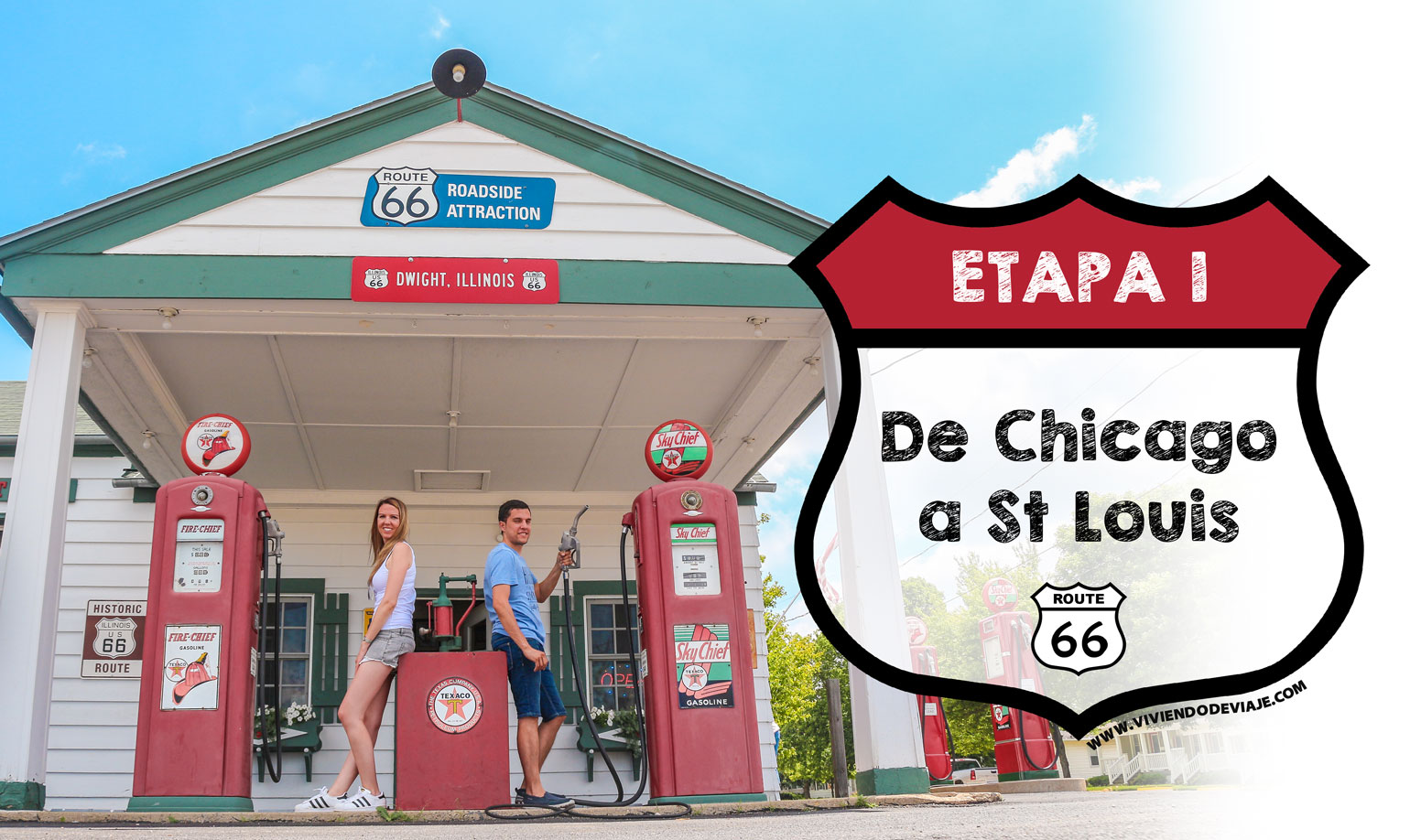 Etapa 1 de la Ruta 66 de Chicago a St Louis