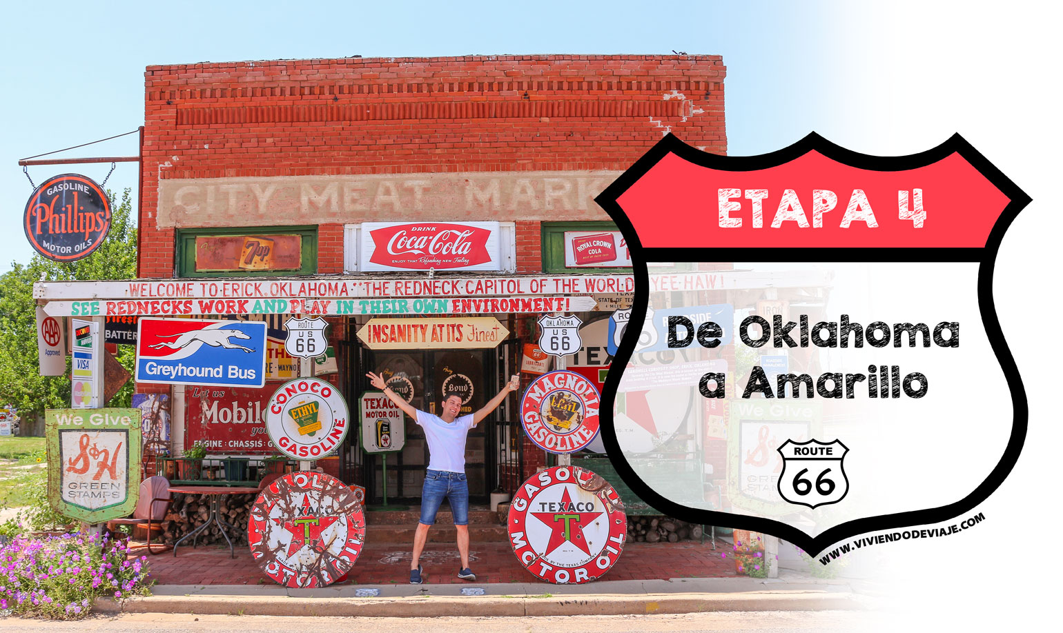 Ruta 66, Oklahoma - Amarillo Ruta 66 etapa 4, de Oklahoma a Amarillo