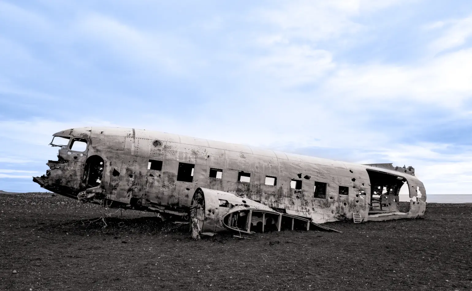 Avión americano abandonado