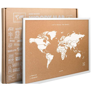 MAPA DEL MUNDO DE CORCHO