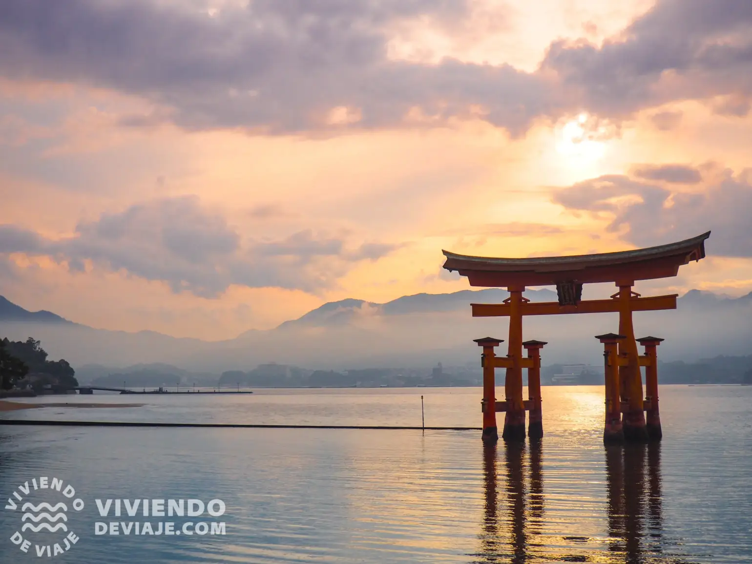 Atardecer en el Gran Tori de Miyajima
