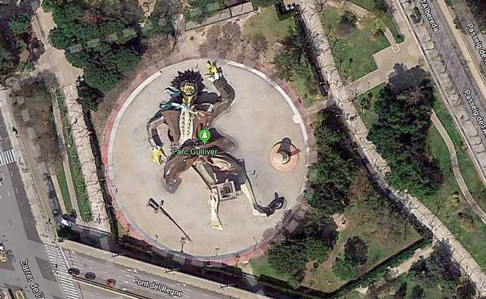 Foto del parque Gulliver a vista de Google Maps