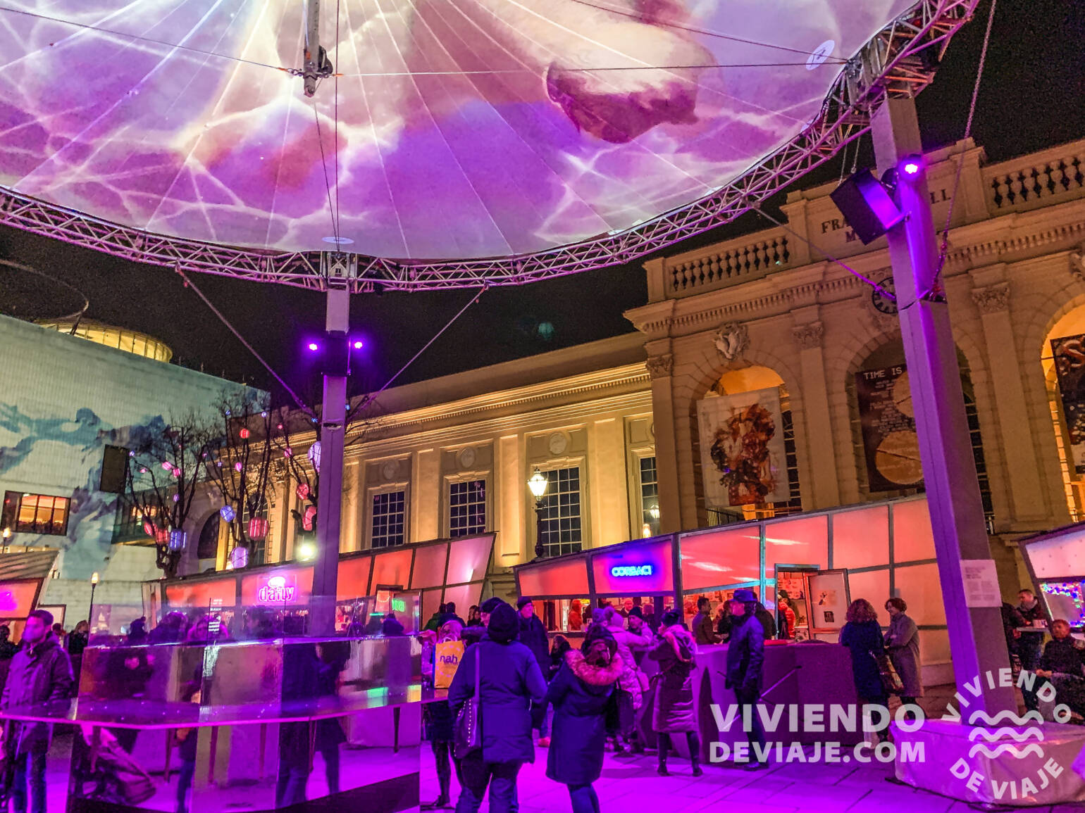 Mercado de navidad de Museum Quarter en Viena