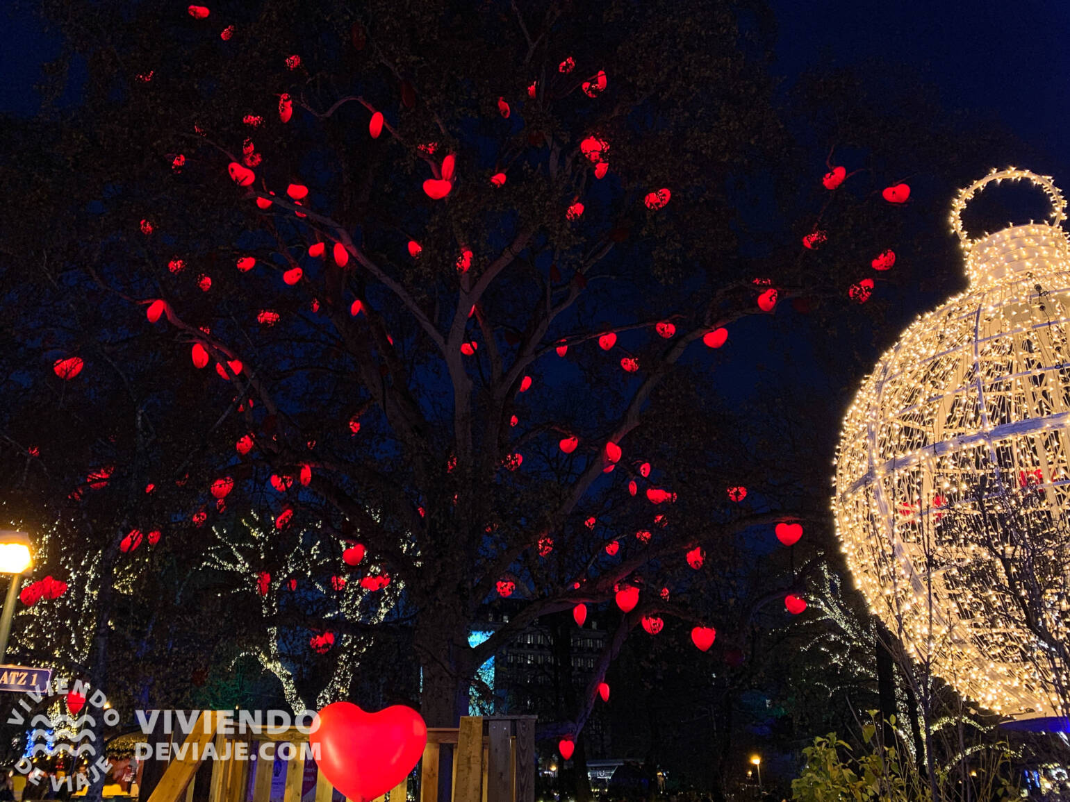 Árbol de corazones en el Ayuntamiento de Viena, Rathaus Park